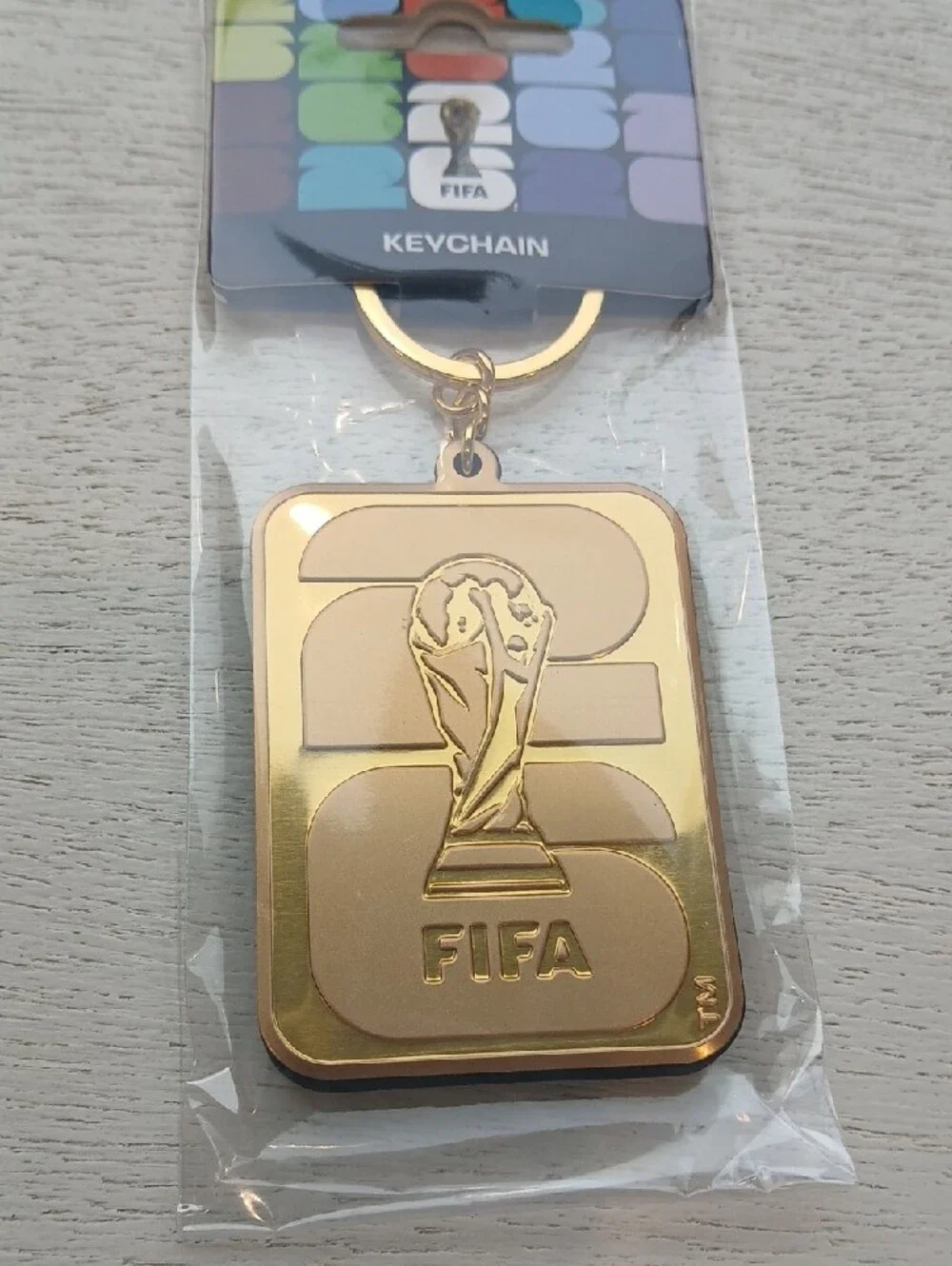 FIFA Gold Metal Keychain color Gold nwt